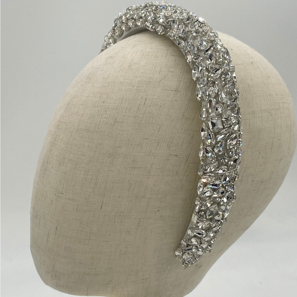 Crystal-embellished headband - bridal hair and